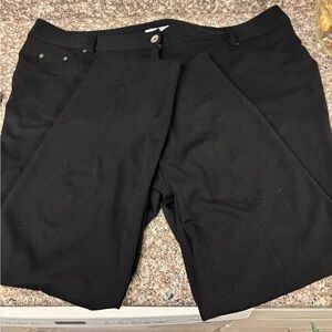 Women's Black Pants. 22w.   28.5” inseam